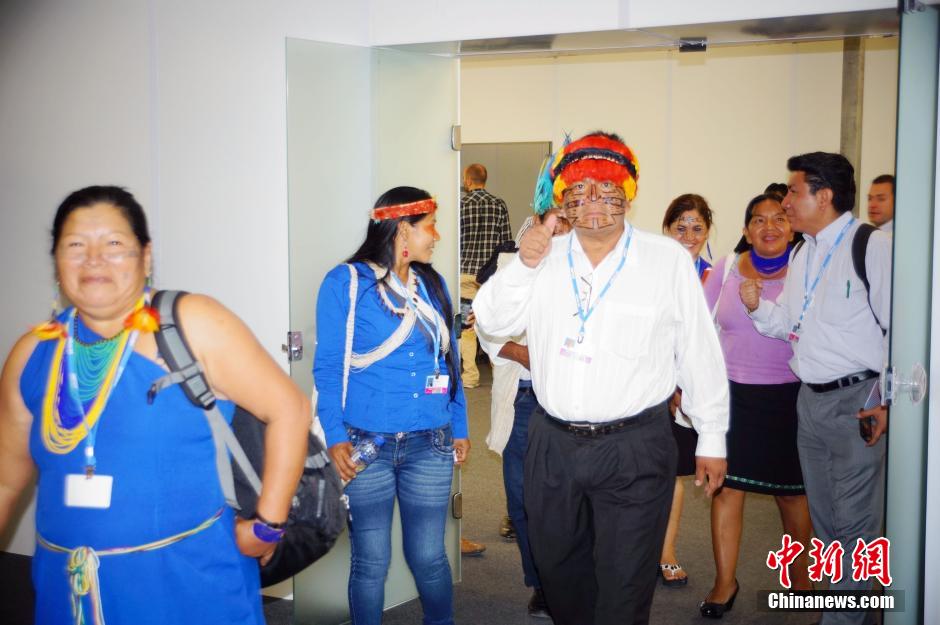 南美洲原住民前往利马气候大会表达诉求