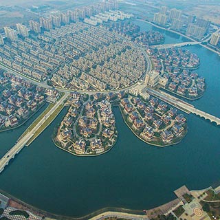 江苏一农民集中居住区壮观 堪比威尼斯水城[组图]