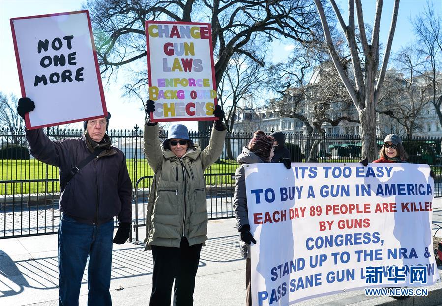 （XHDW）（3）白宮前舉行防止槍支暴力集會