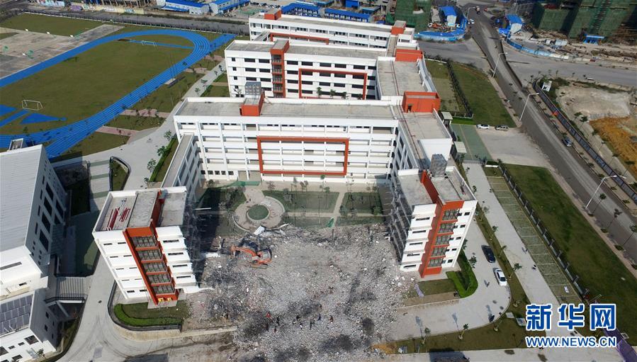 （社會）（2）廣西南寧一教學樓剛建好就被拆除引熱議