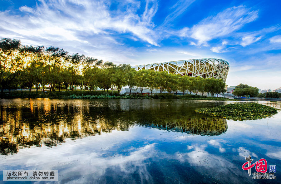 鳥巢”，被譽為“第四代體育館”的偉大建築作品。中國網圖片庫 楊東攝