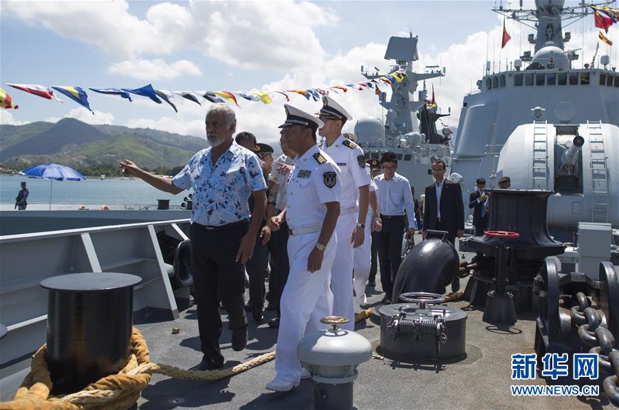 （國際）（2）東帝汶前總統(tǒng)參觀中國海軍編隊(duì)