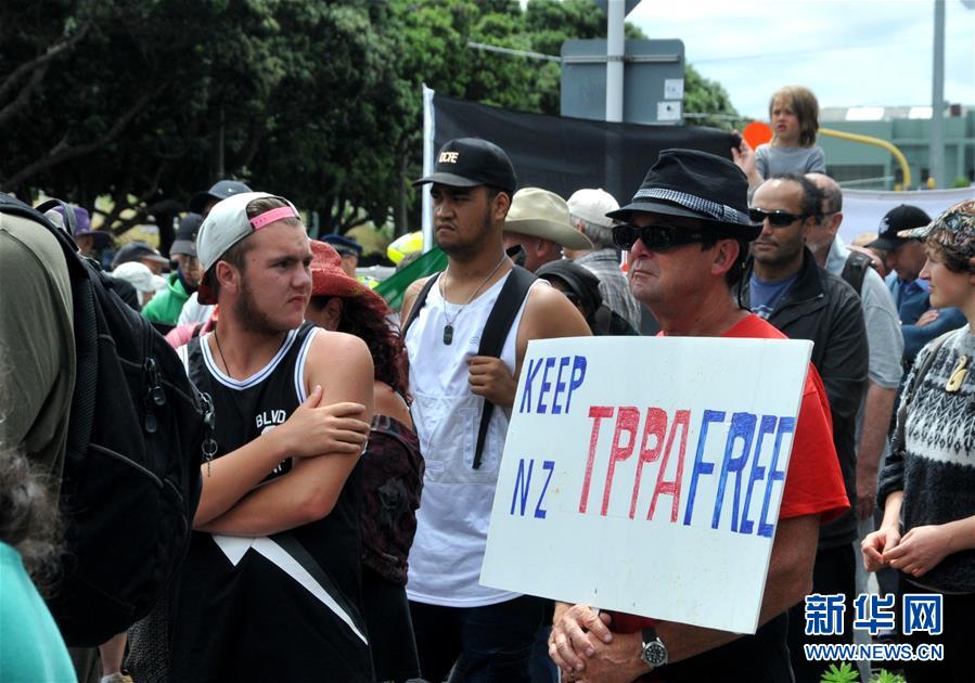 （XHDW）（1）紐西蘭民眾向總督請願反對政府簽署TPP