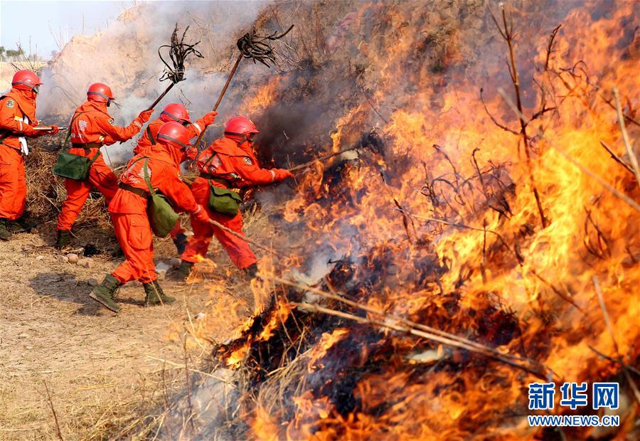 #(社会)(2)四川凉山举行森林灭火演练