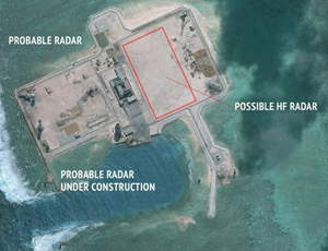 外媒曝光南沙岛礁“雷达设施”
