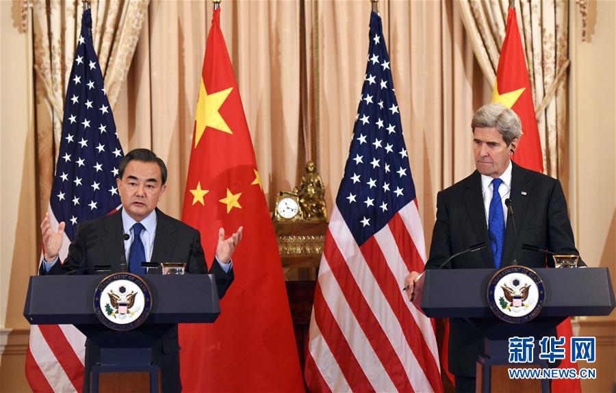 （XHDW）（1）王毅同美国国务卿克里会谈