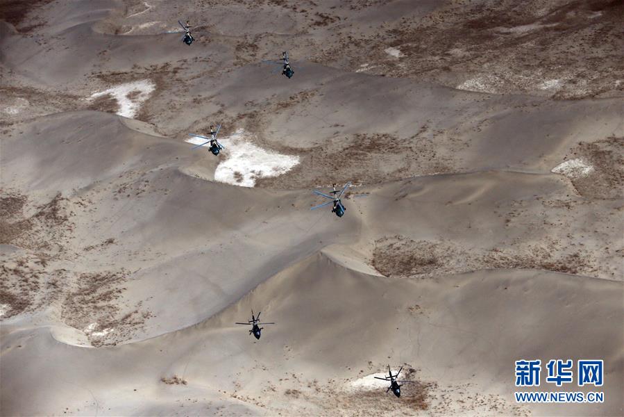 （軍事）（5）新疆軍區某陸航旅進行實戰化飛行訓練