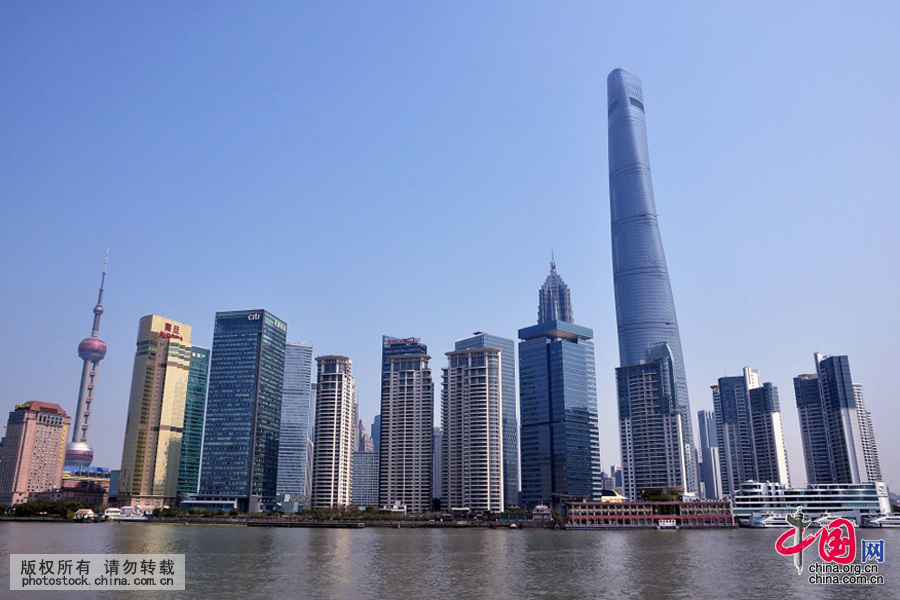 中国第一高楼上海中心大厦完工[组图]_图片中国_中国网