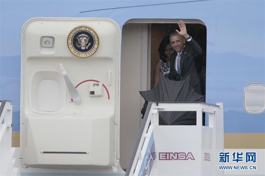 （國際）（1）美國總統奧巴馬抵達古巴開始訪問
