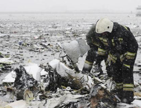 迪拜航空一客机在俄坠毁——黑匣子解码将开始