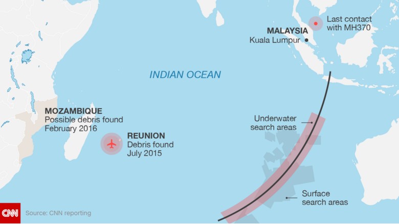 非洲發現客機碎片極可能來自MH370
