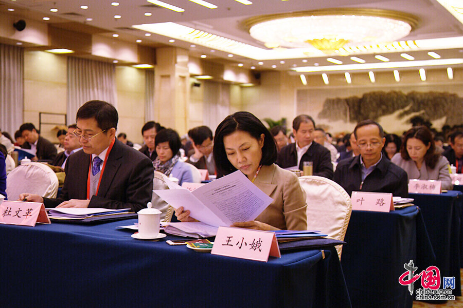 3月29日，全國老齡辦主任會議在京召開，與會代表認真聽取會議報告。中國網記者 張鈺攝