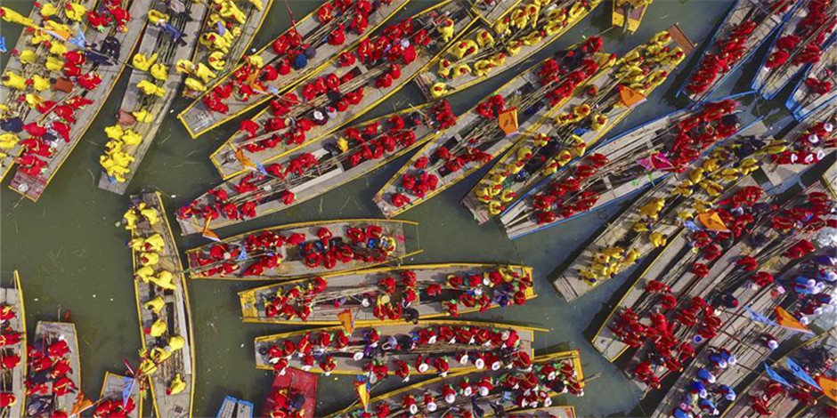 水上庙会——溱潼会船节开幕