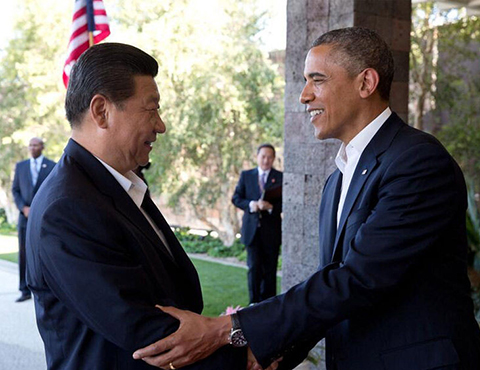 习近平会见奥巴马：中美可合作领域十分广阔