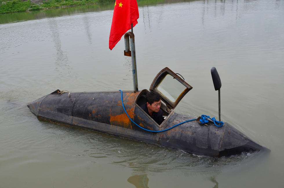 安徽農民自主研發潛水艇獲國家專利