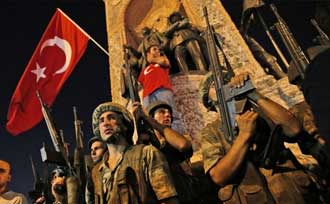土耳其发生军事政变 首都局势混乱