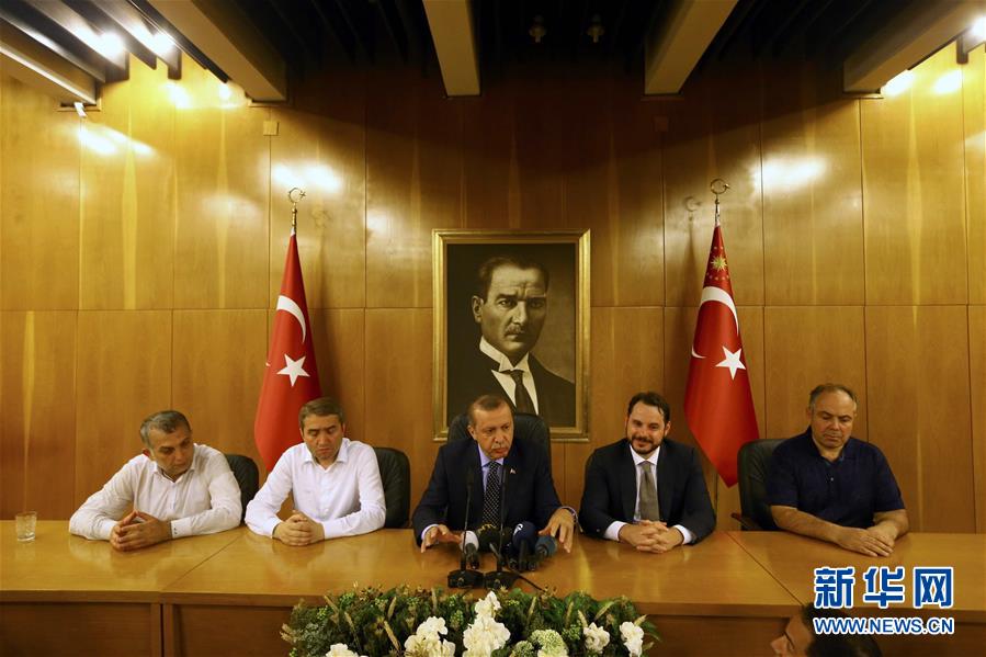 （國際）土耳其總統埃爾多安對媒體説當局將對發動政變者予以懲處