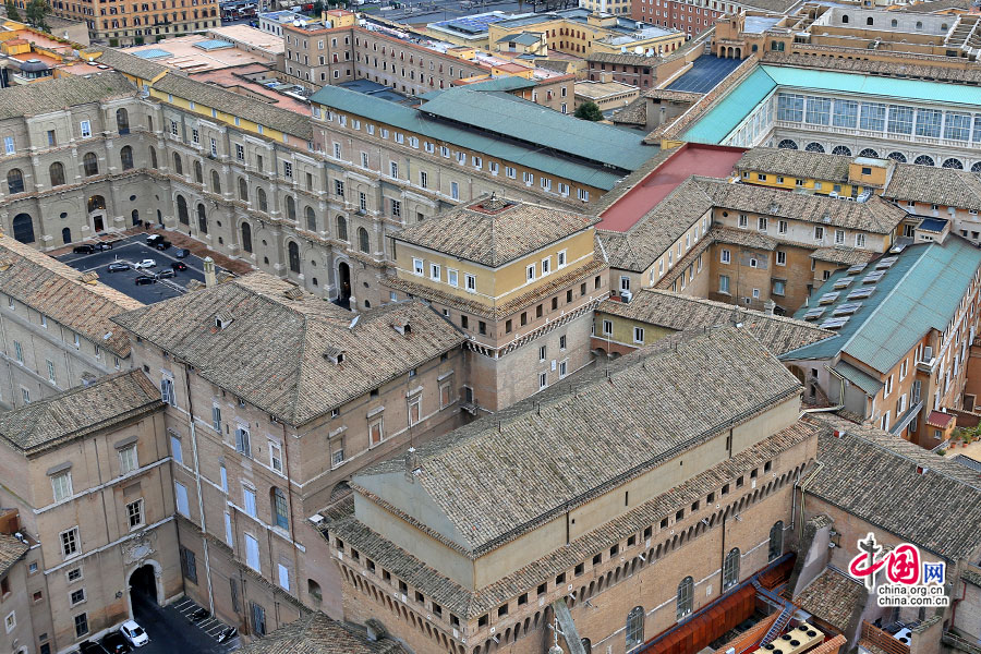 梵蒂冈城的楼顶