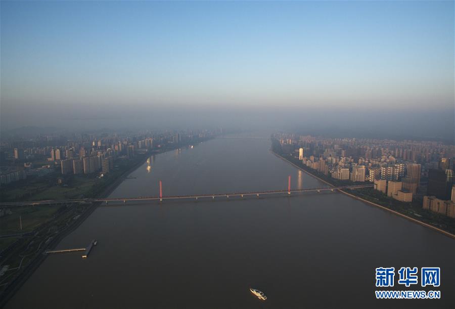 G20杭州峰会倒计时 '天空之眼'看杭州水光潋滟[组图