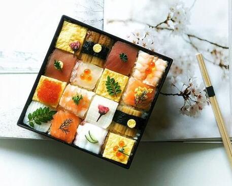 食物也能打码? 马赛克寿司风靡日本