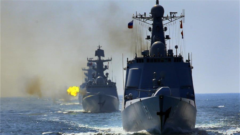 直擊中俄'海上聯合—2016'軍事演習實際使用武器演練