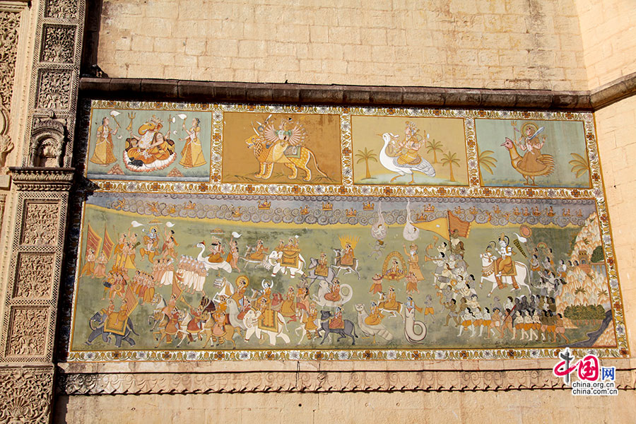 拉其普特壁画深受伊斯兰文明的影响