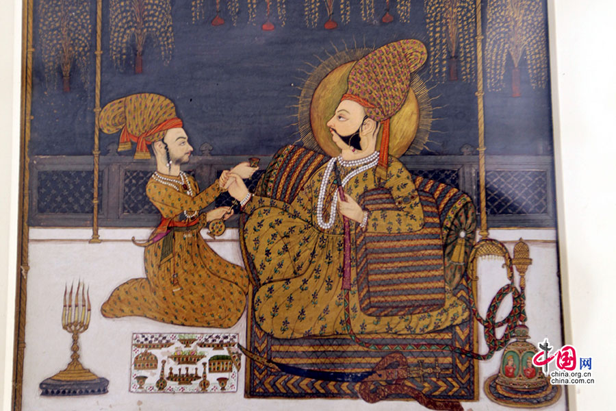 印度细密画受到波斯和中国绘画影响