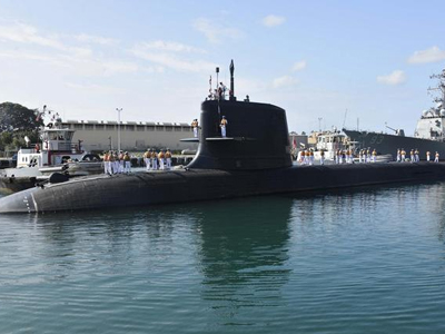 日本自衛隊蒼龍級潛艇“青龍”首次下水