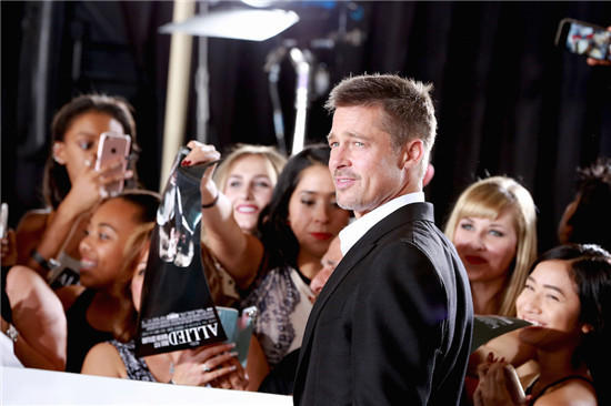 布拉德·皮特现身上海