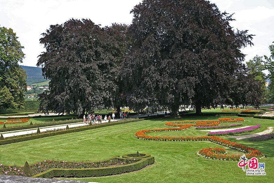 城堡的巴洛克式花园