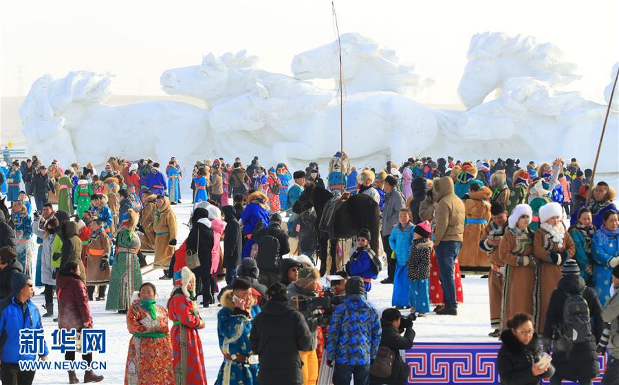 内蒙古第十四届冰雪那达慕在西乌珠穆沁旗开幕