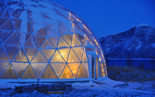 挪威北极生态环保屋温暖舒适 内部可种果蔬