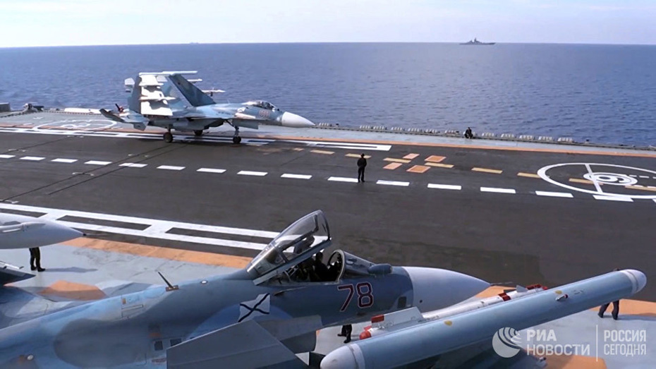 图片回顾俄航母编队赴叙利亚执行作战任务情况