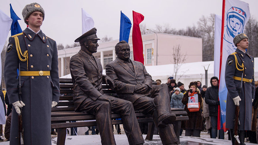俄紀念“航太之父”科羅廖夫誕辰110週年雕像揭幕