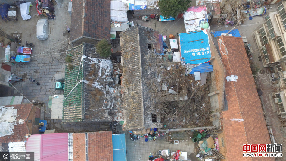 济南648岁督城隍庙沦为出租房 屋顶部分坍塌