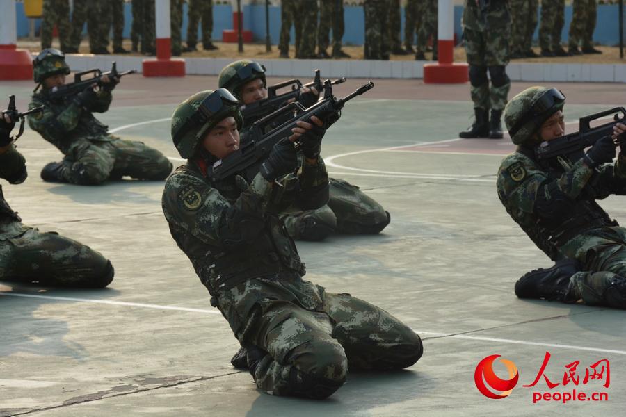日常训练（人民网记者 黄子娟 摄影）