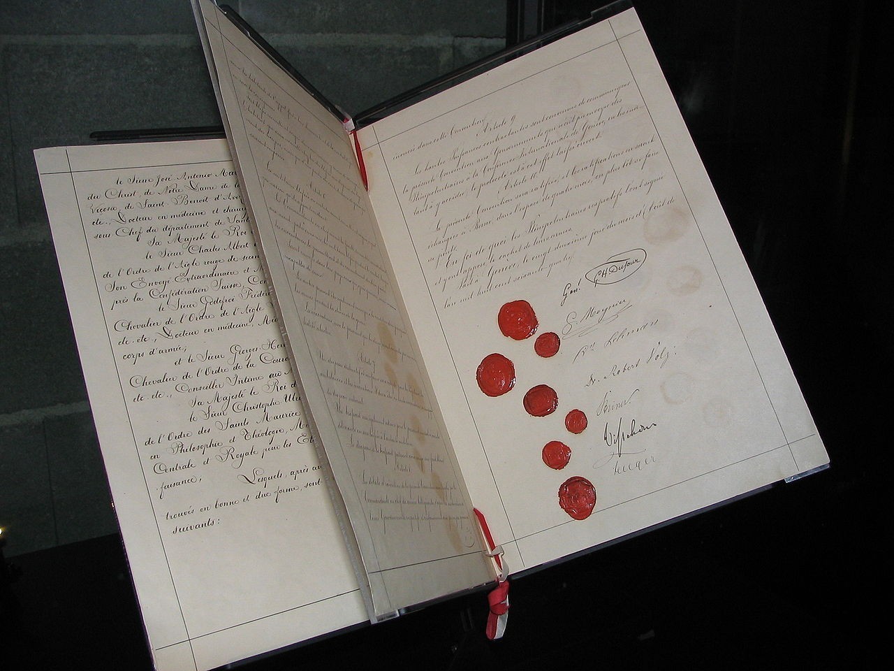 1864年日内瓦《改善战地武装部队伤者境遇的公约》原始文件