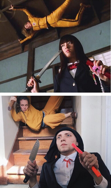 西伯利亚夫妇联袂翻拍大片经典桥段 笑果非同凡响