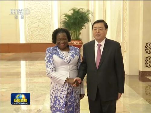 张德江与莫桑比克议长举行会谈