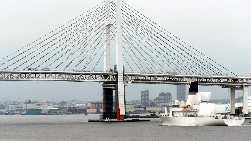 美国最先进导弹测量船进驻韩国