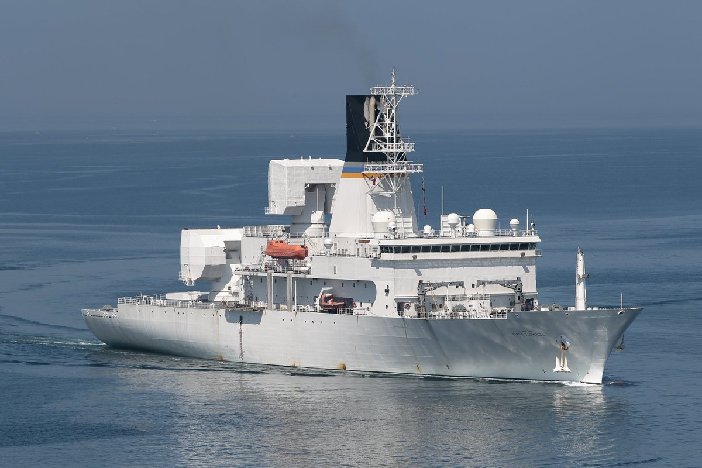 美国最先进导弹测量船进驻韩国