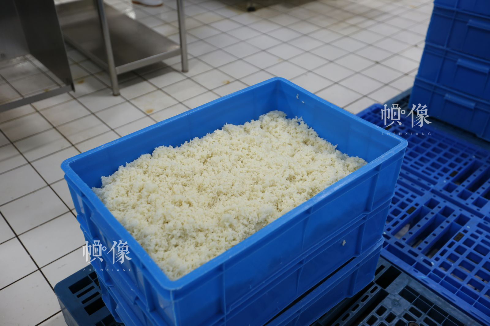 蒸好的米饭。中国网记者 吴闻达 摄