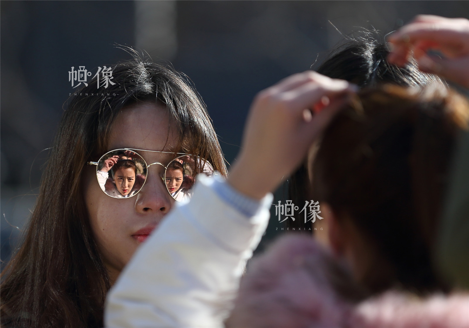 2017年2月8日，北京電影學院2017年度藝考招生考試開始，表演係考生顏值爆棚。中國網記者陳維松 攝