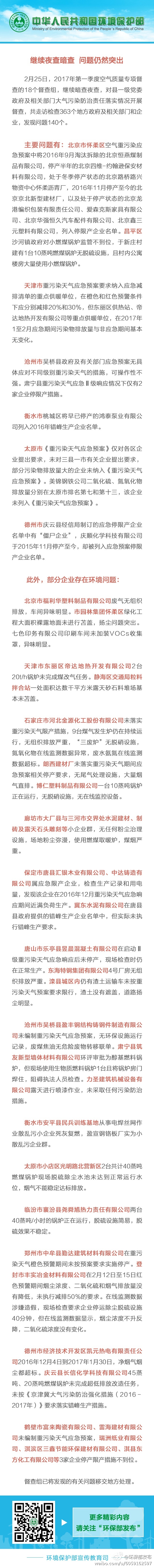 环保部：有地方将已停产公司列入错峰生产名单
