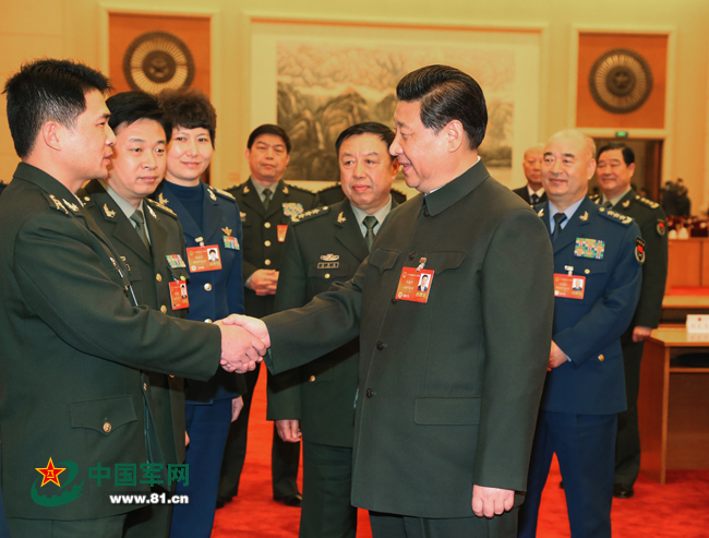 习近平主席出席十二届全国人大解放军代表团活动纪实 习近平主席出席十二届全国人大解放军代表团活动纪实
