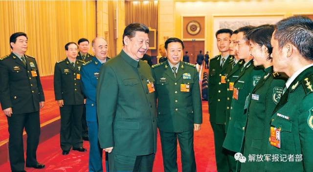 习近平主席出席十二届全国人大解放军代表团活动纪实 习近平主席出席十二届全国人大解放军代表团活动纪实
