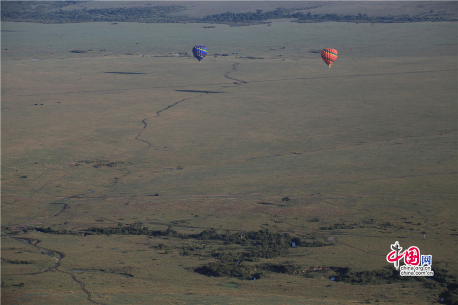 空中俯瞰非洲大草原