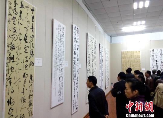 全国第四届草书展在怀素故里开幕近400幅作品亮相