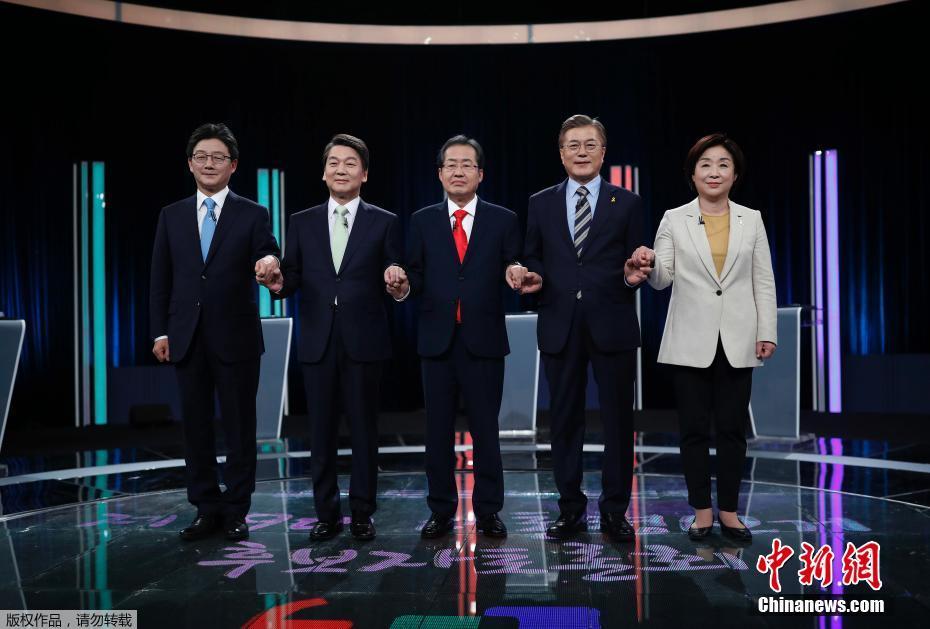 韩国大选第二场电视辩论举行