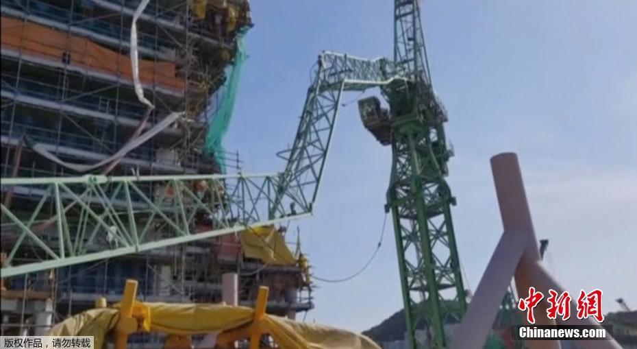 韩国三星重工一造船厂起重机倒塌 5人死亡